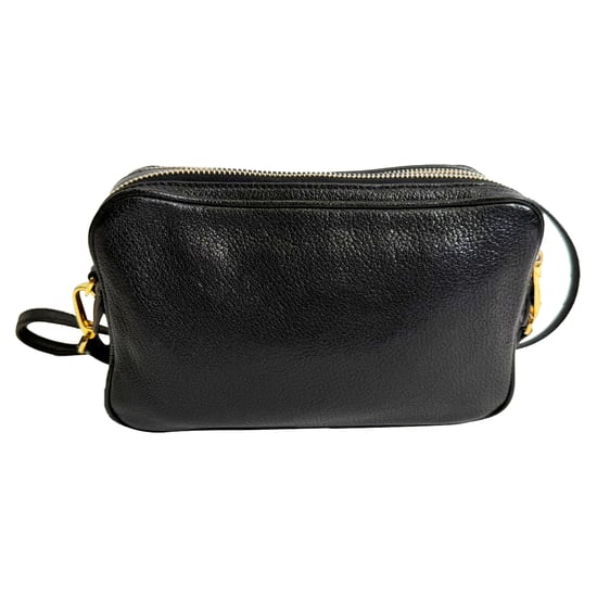 Miu Miu Madras Umhängetasche aus schwarzem Ziegenleder - Image 3