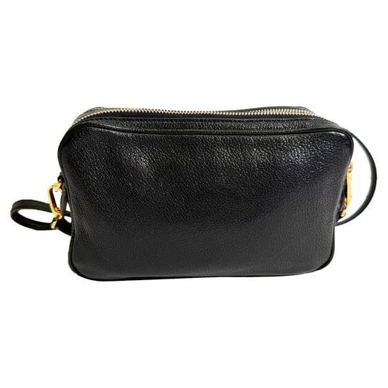 Miu Miu Madras Umhängetasche aus schwarzem Ziegenleder - Image 4