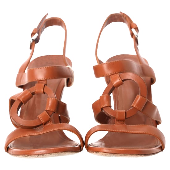 Loro Piana Knöchelriemchensandalen aus braunem Leder - Image 4