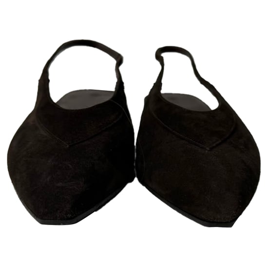 Loro Piana Rebecca Slingback Ballerinas aus braunem Wildleder - Image 2