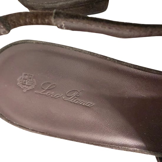 Loro Piana Rebecca Slingback Ballerinas aus braunem Wildleder - Image 4
