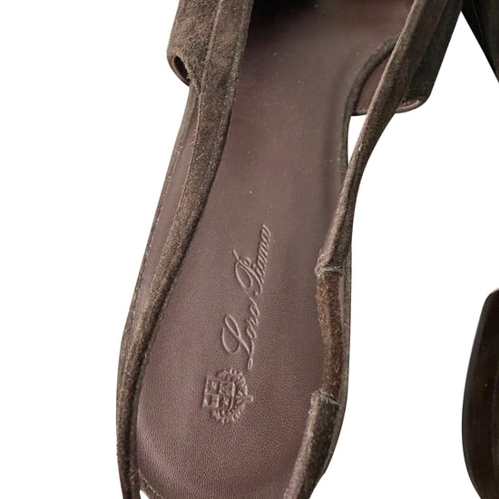 Loro Piana Rebecca Slingback Ballerinas aus braunem Wildleder - Image 6