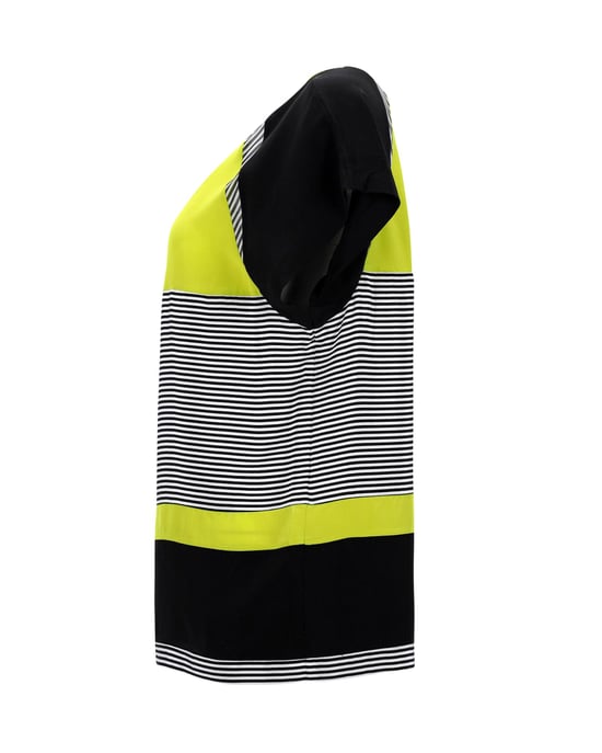 Gestreifte Bluse von Diane von Furstenberg aus gelb-schwarzer Seide - Image 6