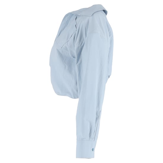 Jacquemus Mejean Cropped Poplinhemd aus hellblauer Baumwolle - Image 2