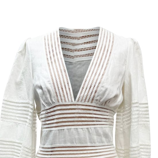 Zimmermann – Minikleid mit Häkelbesatz aus weißem Leinen - Image 4