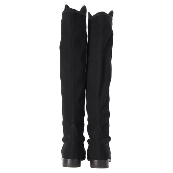 Stuart Weitzman Knielange Stiefel aus schwarzem Wildleder - Image 3