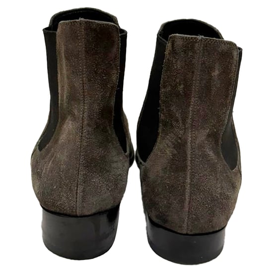 Saint Laurent Wyatt Chelsea-Stiefeletten aus braunem Wildleder - Image 3