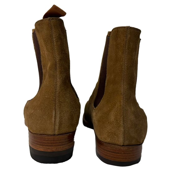 Saint Laurent Wyatt Chelsea Stiefeletten aus braunem Wildleder - Image 3