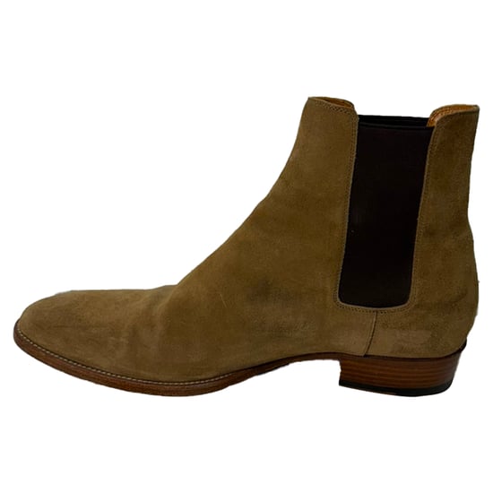 Saint Laurent Wyatt Chelsea Stiefeletten aus braunem Wildleder - Image 4