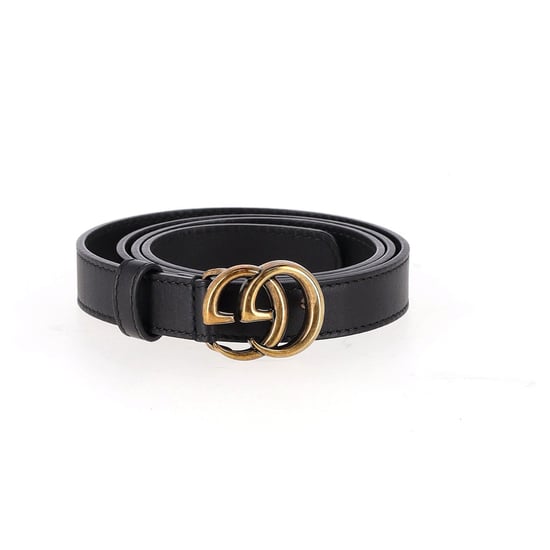 Gucci GG Marmont Gürtel aus schwarzem Leder - Image 1