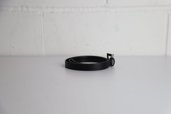 Saint Laurent Gürtel mit Schnalle aus schwarzem Leder - Image 5