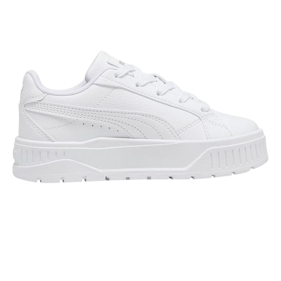 Puma - "Karmen II" Sneaker für Kinder, Leder, Plattform-Absatz (Weiß) - Image 1