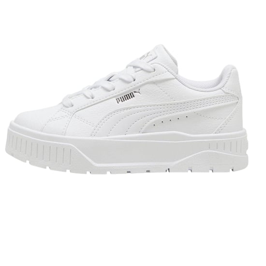 Puma - "Karmen II" Sneaker für Kinder, Leder, Plattform-Absatz (Weiß) - Image 2