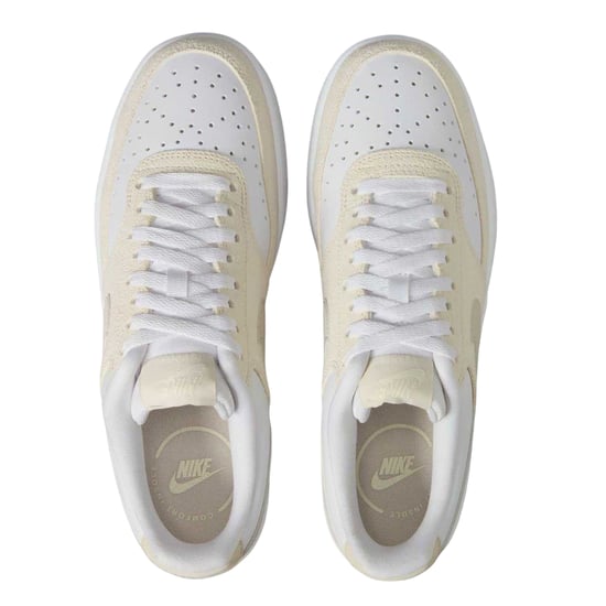 Nike - "Court Vision" Sneaker für Damen, Leder (Weiß/Beige) - Image 3