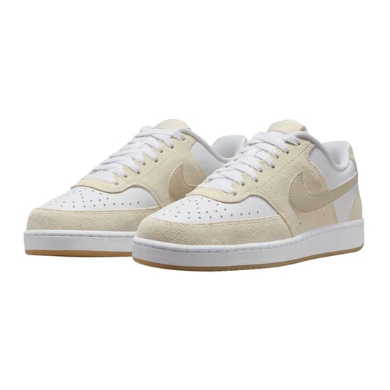 Nike - "Court Vision" Sneaker für Damen, Leder (Weiß/Beige) - Image 4