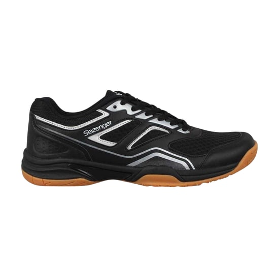Slazenger - Hallen-Sportschuhe für Herren, Netzmaterial (Schwarz/Blau) - Image 1