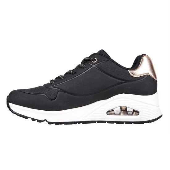 Skechers - "Uno Stand On Air" Sneaker für Damen, Keilabsatz (Schwarz/Metallic) - Image 2