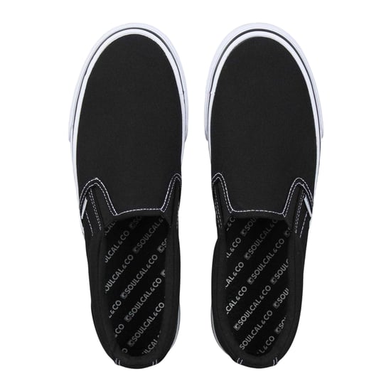 SoulCal - Sneaker für Herren, Canvas, Flach (Schwarz/Weiß) - Image 3