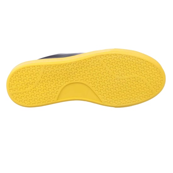 Lavair - "Luna" Sneaker für Herren, Nappaleder, Plattform-Absatz (Schwarz/Gelb) - Image 3