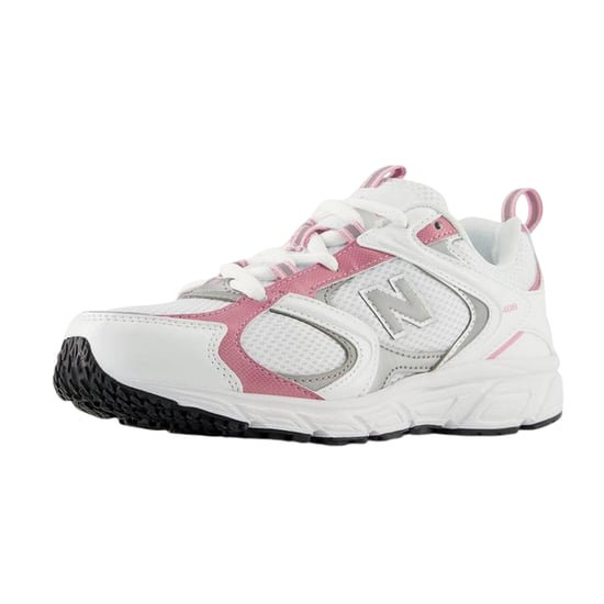 New Balance - "408 V1" Sneaker für Damen, Leder (Weiß/Pink) - Image 4