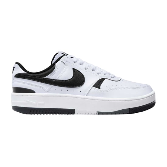 Nike - "Gamma Force" Sneaker für Damen, Leder, Plattform-Absatz (Weiß/Schwarz) - Image 1