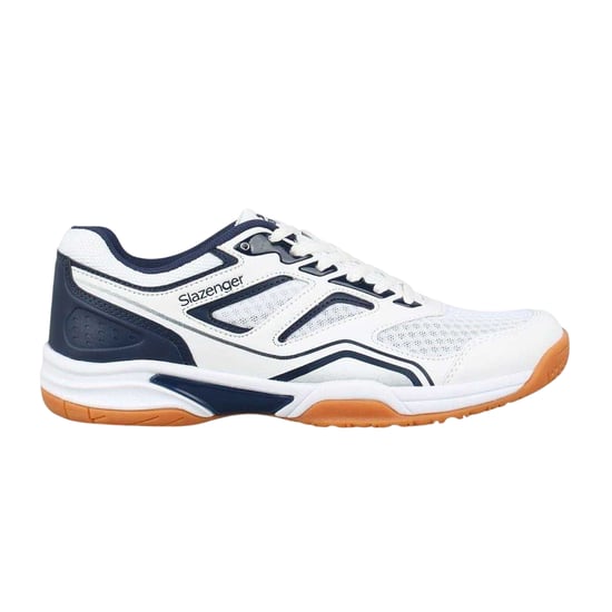 Slazenger - Hallen-Sportschuhe für Herren, Netzmaterial (Weiß/Schwarz) - Image 1