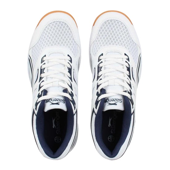 Slazenger - Hallen-Sportschuhe für Herren, Netzmaterial (Weiß/Schwarz) - Image 4