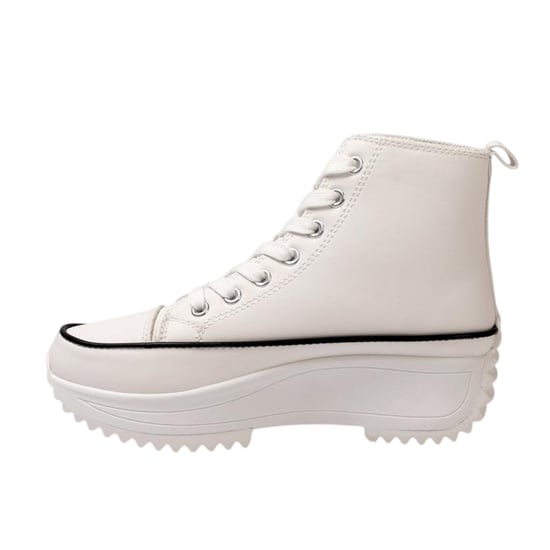 Firetrap - High Top Turnschuhe für Damen, Plattform-Absatz (Weiß) - Image 2