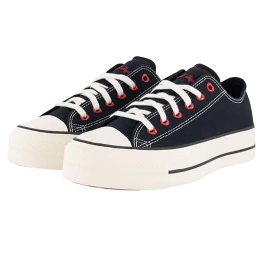 Converse - "Chuck Taylor" Schuhe mit Plattform-Sohlen für Damen, Canvas (Schwarz) - Image 3