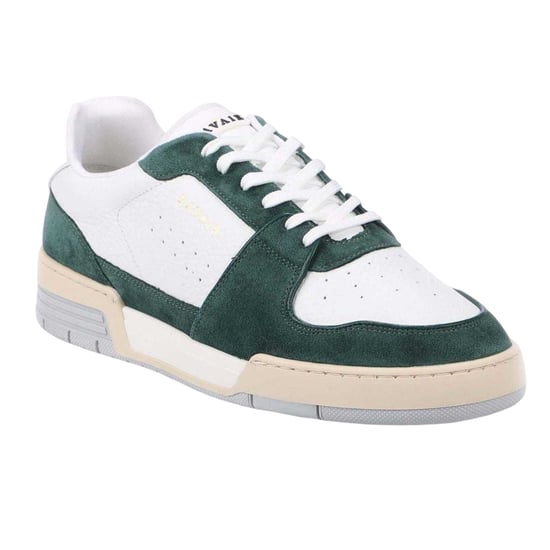 Lavair - "Vadum" Sneaker für Herren, Narbiges Leder (Weiß/Grün) - Image 4