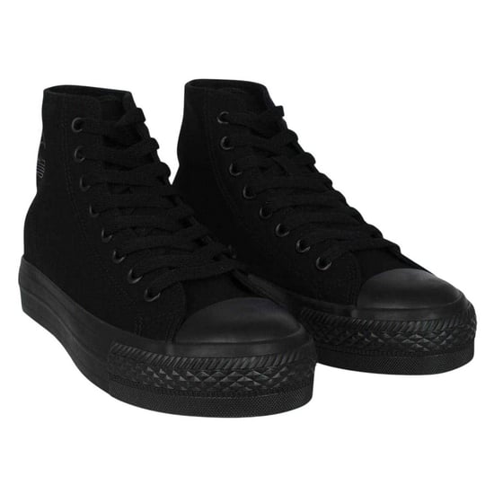 SoulCal - High Top Turnschuhe für Damen, Canvas, Hoch geschnitten, Plattform-Absatz (Schwarz) - Image 1