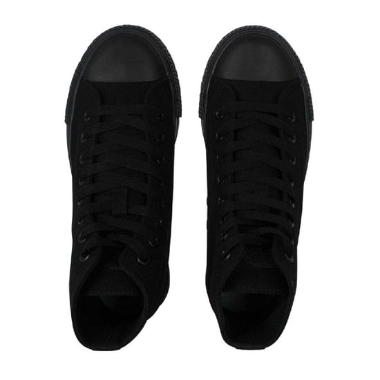 SoulCal - High Top Turnschuhe für Damen, Canvas, Hoch geschnitten, Plattform-Absatz (Schwarz) - Image 4