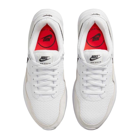 Nike - "Air Max Systm" Sneaker für Damen, Netzmaterial (Weiß/Schwarz) - Image 4