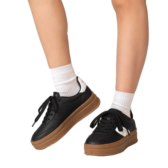 Kappa - "Scafa" Sneaker für Damen, Plattform-Absatz (Schwarz) - Image 4