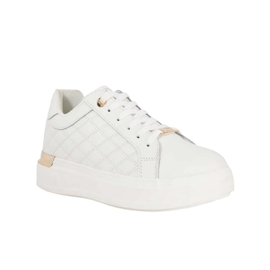 Dune London - "Elba" Sneaker für Damen, Wildleder, Plattform-Absatz (Weiß) - Image 3