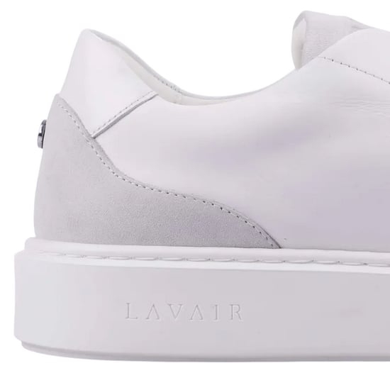 Lavair - "Luna" Logo Sneaker für Herren, Leder (Weiß/Grau) - Image 5