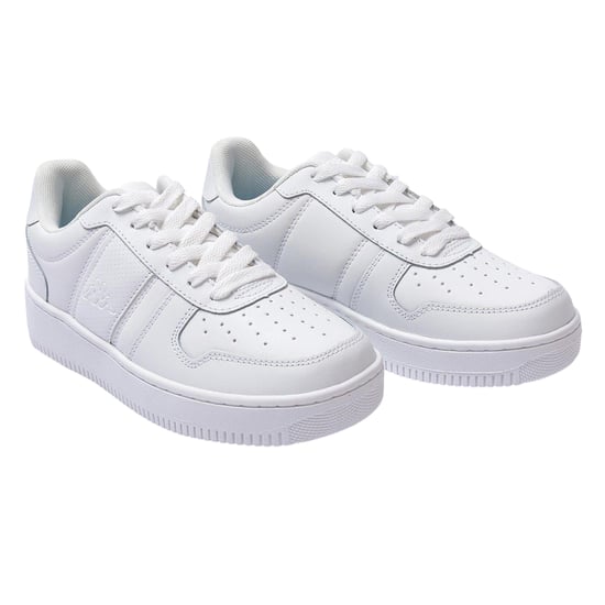 Kappa - "La Morra" Sneaker für Kinder, Leder, Plattform-Absatz (Weiß) - Image 4