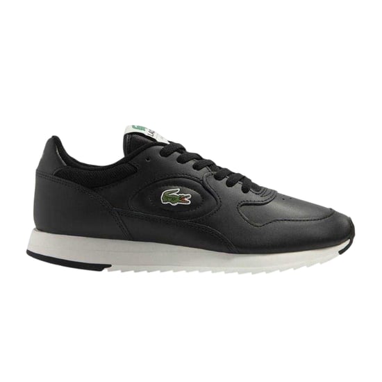 Lacoste - "Linetrack" Sneaker für Herren, Leder (Schwarz/Naturweiß) - Image 1