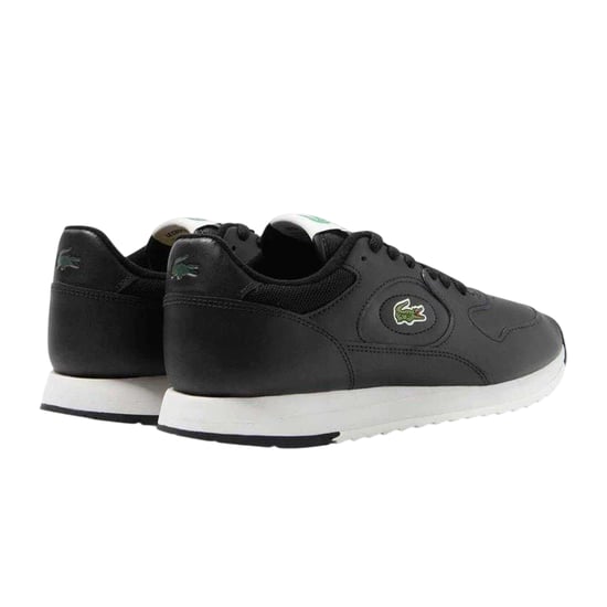 Lacoste - "Linetrack" Sneaker für Herren, Leder (Schwarz/Naturweiß) - Image 2