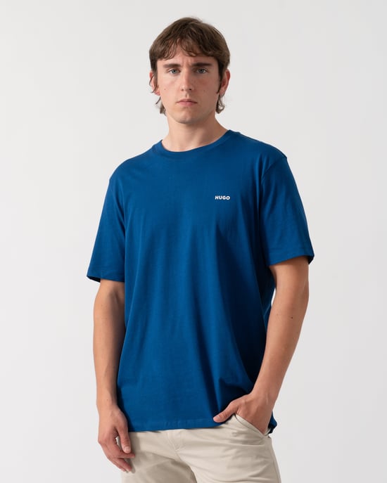 HUGO Dero222 Logo T-Shirt, Blau - Image 1