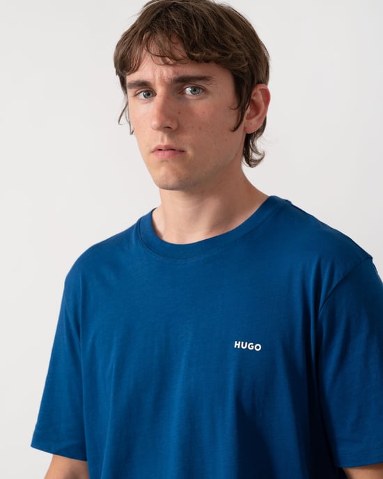 HUGO Dero222 Logo T-Shirt, Blau - Image 2