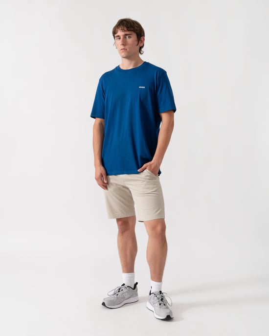 HUGO Dero222 Logo T-Shirt, Blau - Image 3