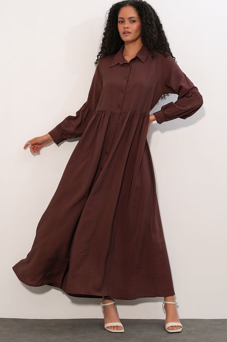 Lockeres Maxi-Hemdkleid - Image 1