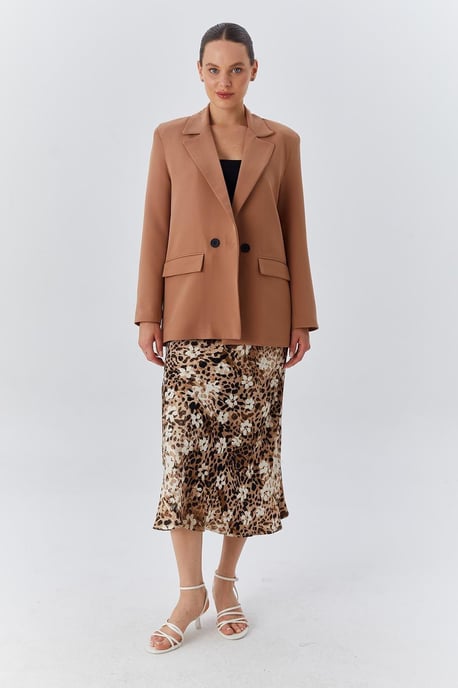 Langer Blazer aus Kunstleder - Image 5