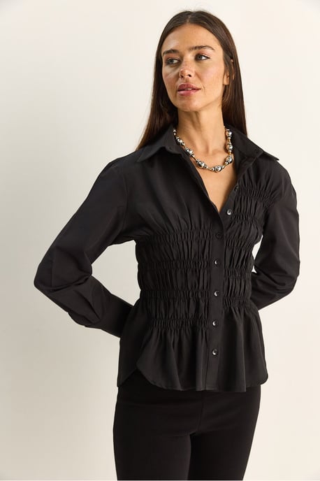 Damen Regular-Fit Baumwollmischung Popeline Hemd - Image 3