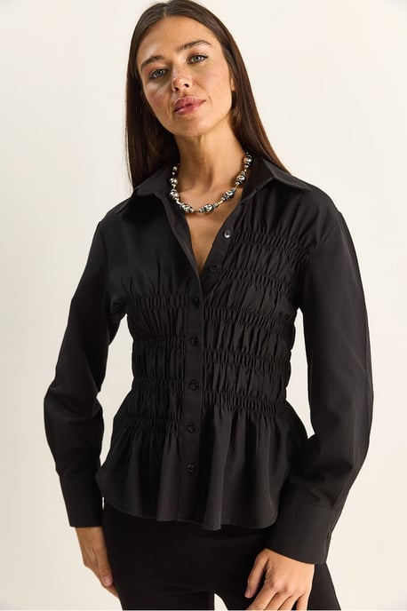 Damen Regular-Fit Baumwollmischung Popeline Hemd - Image 4