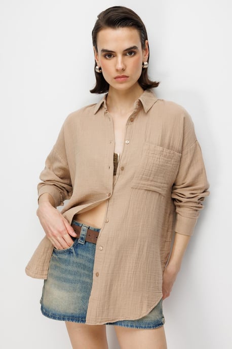 Oversize-Shirt mit Taschendetail - Image 3