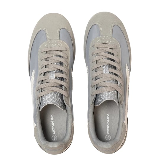 Donnay - Retro Sneaker für Herren/Damen Unisex, Nylon (Grau) - Image 3