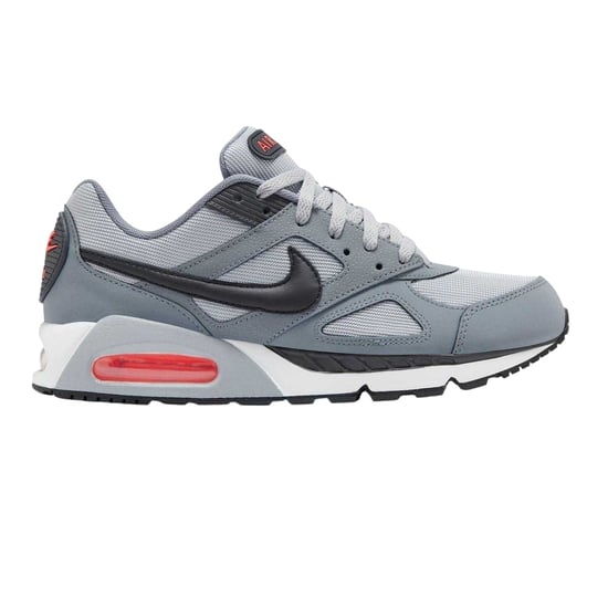 Nike - "Air Max" Sneaker für Herren, Leder (Grau/Schwarz/Rot) - Image 1