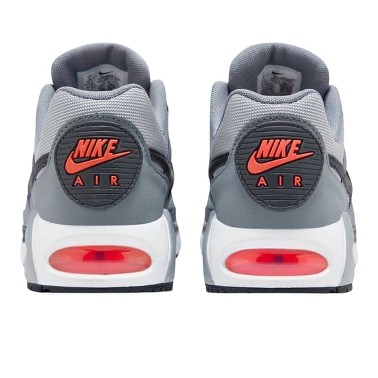 Nike - "Air Max" Sneaker für Herren, Leder (Grau/Schwarz/Rot) - Image 2